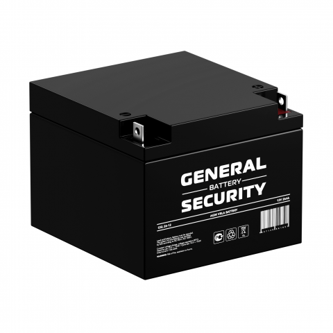 

Аккумуляторная батарея для ИБП General Security GSL 1226, 12V, 26Ah (GSL 26-12), Черный, 1226