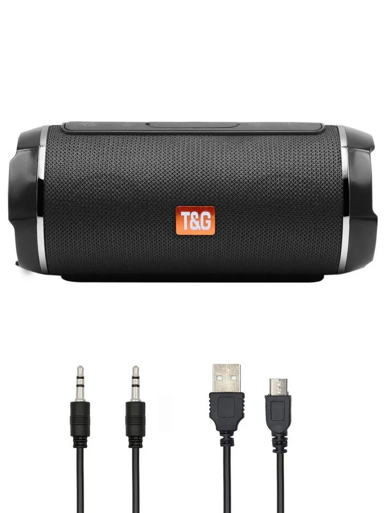 

Акустика портативная T&G TG116, 10Вт, FM, AUX, USB, microSD, Bluetooth, черный (112874), TG116