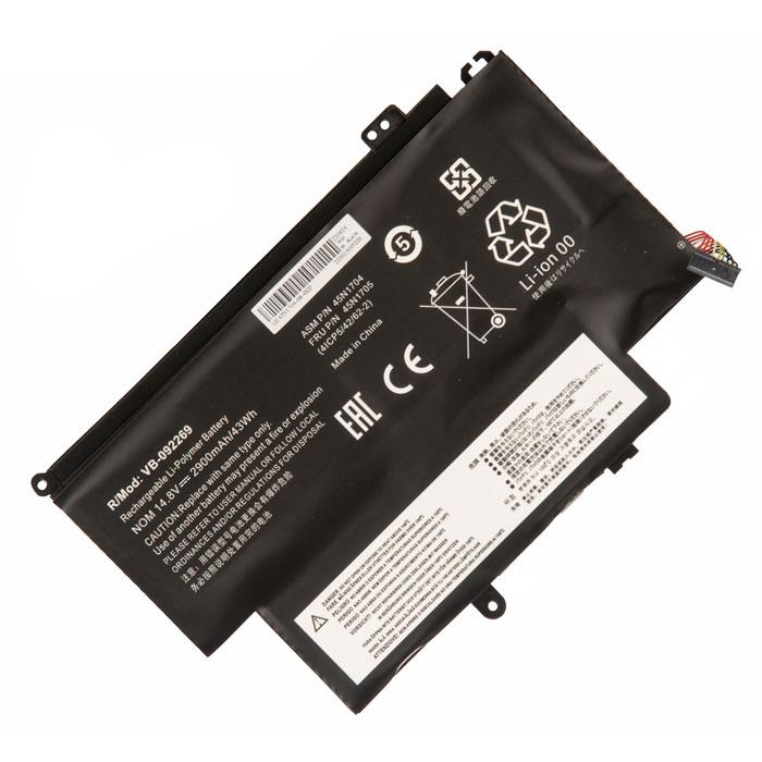 

Аккумуляторная батарея 45N1704 для Lenovo, 14.8V, 2900mAh, черный, OEM (928716), 45N1704