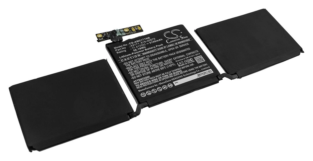 Аккумуляторная батарея CameronSino CS-AM2171NB для Apple, 11.4V, 5100mAh, черный