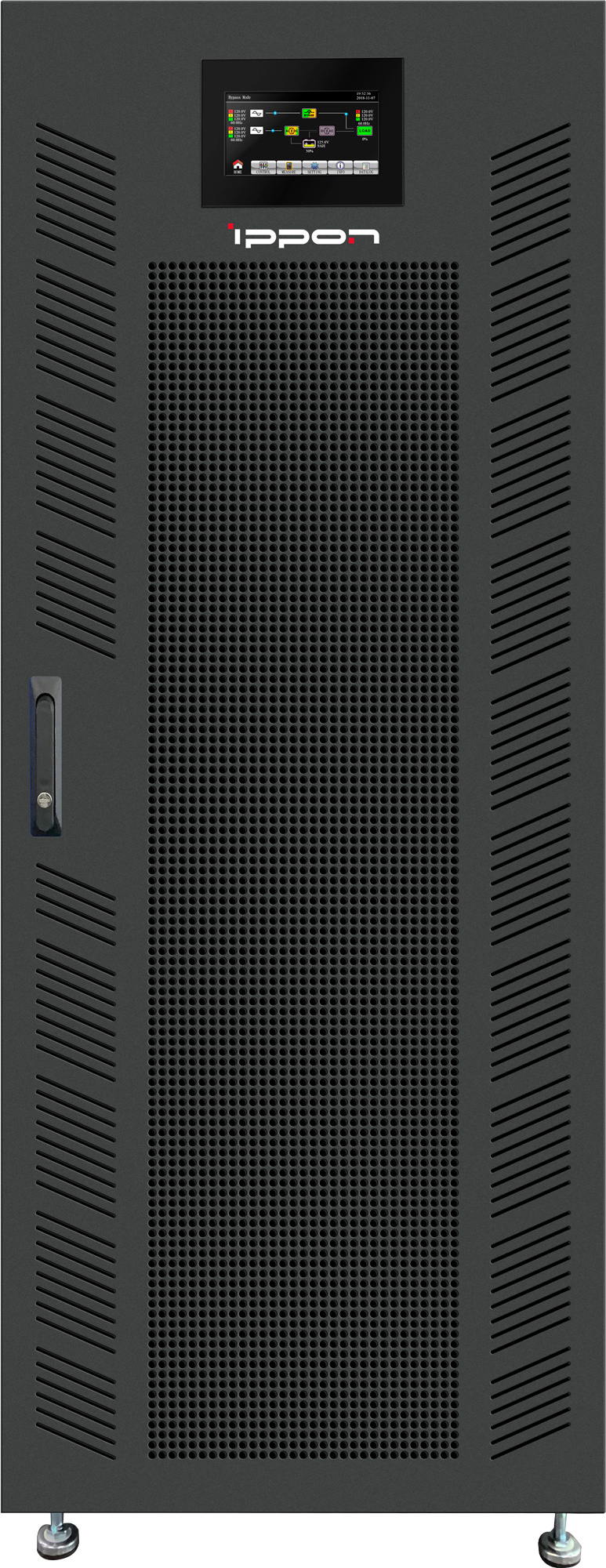 ИБП Ippon Innova RT II 33 Cabinet, 210000 В·А, 210 кВт, клеммная колодка, USB, черный (1541100) (без аккумуляторов)