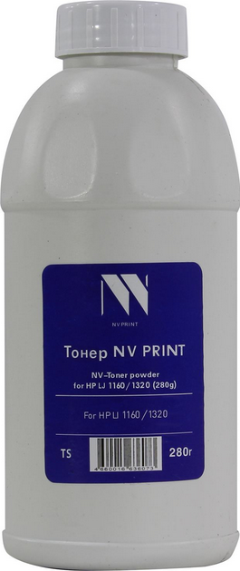 

Тонер NV Print, бутыль 280 г, черный, совместимый для LJ 1160/1320
