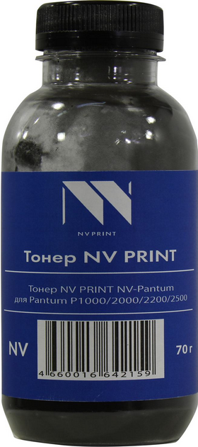 

Тонер NV Print, бутыль 70 г, черный, совместимый для Pantum P1000/2000/2200/2500