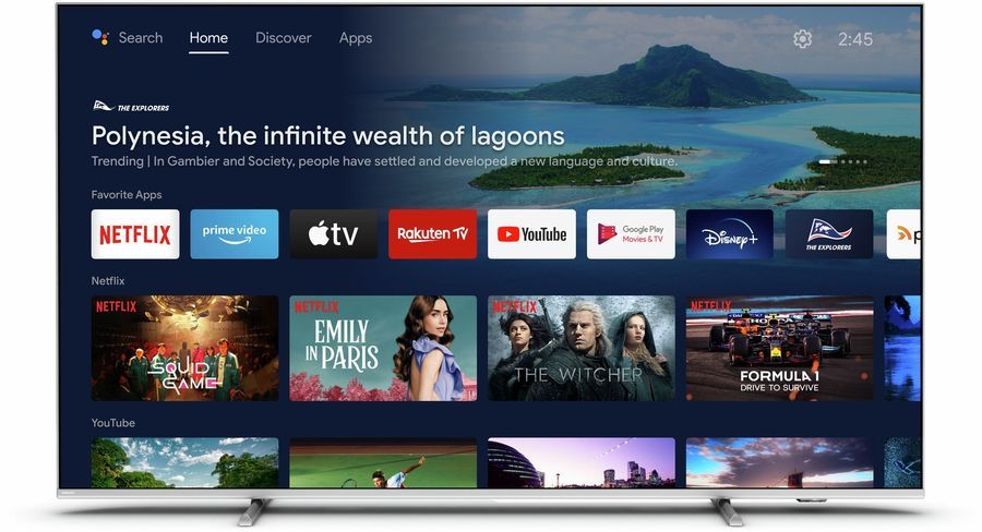 

Телевизор 43" Philips 43PUS8057/60, 3840x2160, DVB-T /T2 /C, HDMIx3, USBx2, WiFi, Smart TV, серебристый/черный (43PUS8057/60), 43PUS8057/60