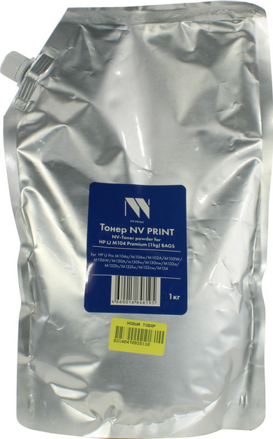 

Тонер NV Print Premium, пакет 1 кг, черный, совместимый для LJ M104