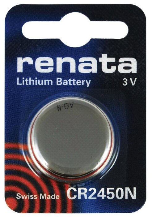 Батарея Renata CR2450, 3V, 10шт. (CR2450N-10) - фото 1