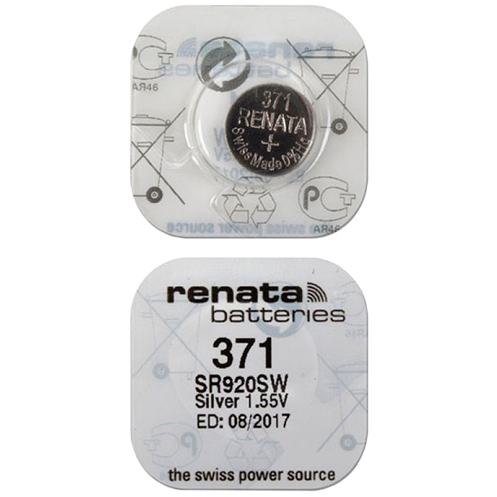 

Батарея Renata 371, 1.55V, 10шт. (SR920SW-10)