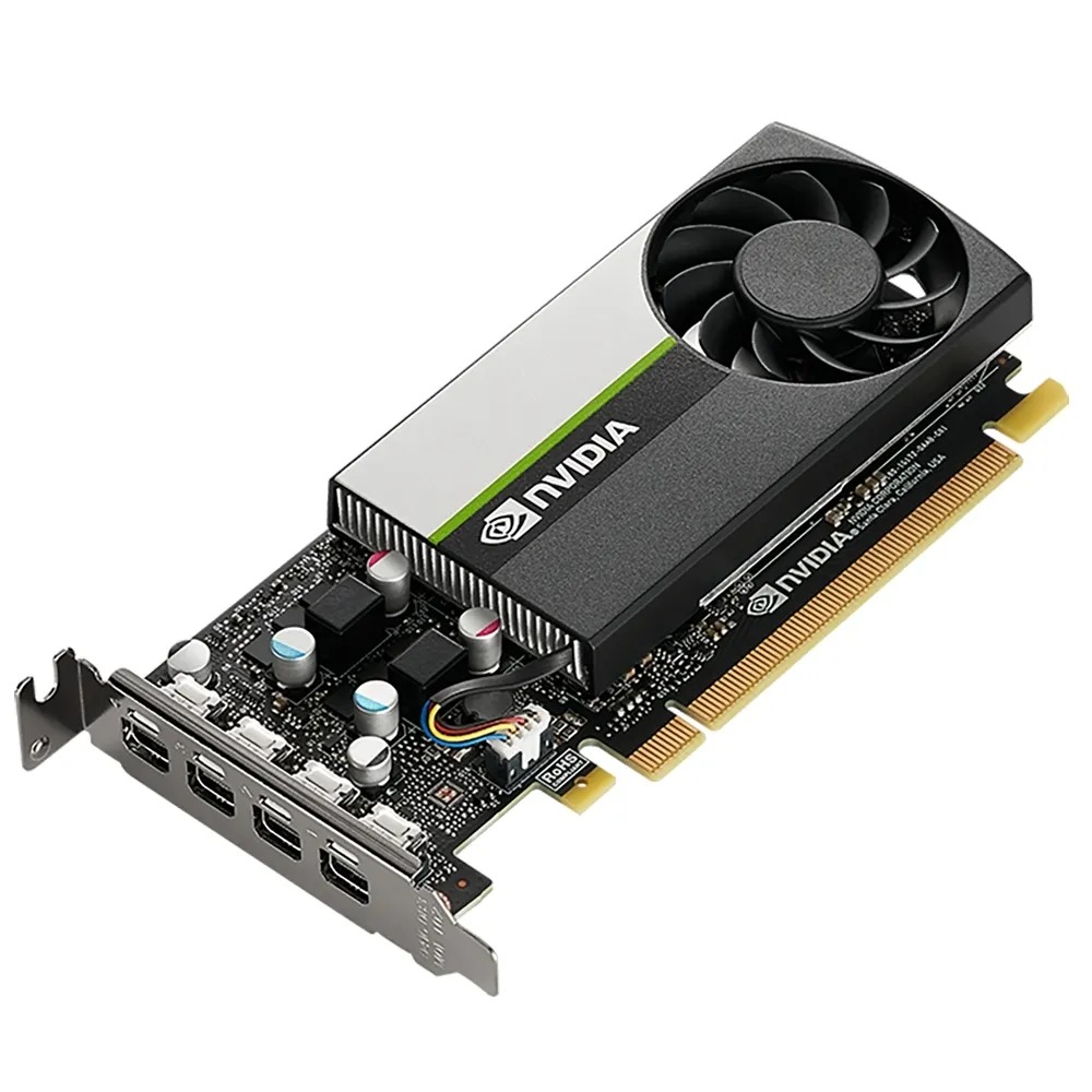 Видеокарта PNY NVIDIA Quadro T1000 VCNT10008GBATX, 8 Гб DDR6, 128 бит, PCI-E, 4miniDP, Bulk (VCNT10008GBATX)