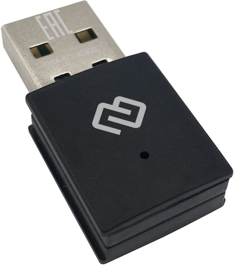 Адаптер Bluetooth+Wi-Fi DIGMA DWA-BT5-AC600C, 802.11a/b/g/n/ac, 2.4 / 5 ГГц, до 433 Мбит/с, USB