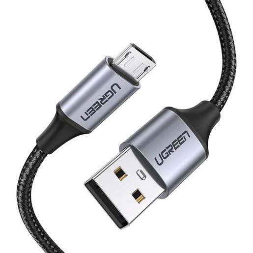 

Кабель USB-Micro USB, быстрая зарядка, 2A 1.5 м, черный UGREEN US290 (60147), US290