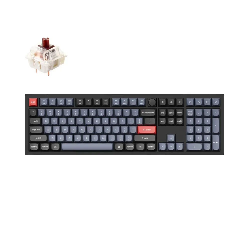 

Клавиатура проводная Keychron Q6-M3, механическая, Brown Switch, подсветка, USB, черный (Q6-M3-RU), Q6-M3