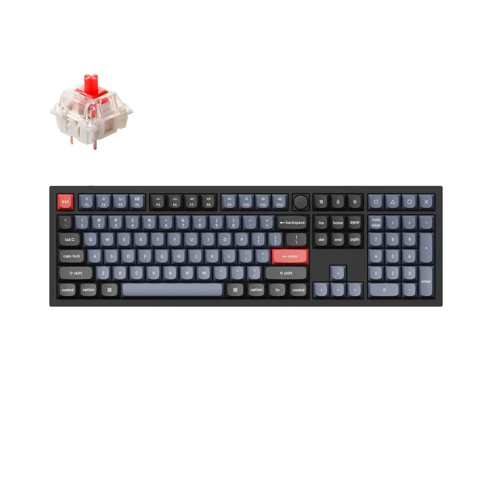 

Клавиатура проводная Keychron Q6-M1, механическая, Red Switch, подсветка, USB, черный (Q6-M1-RU), Q6-M1