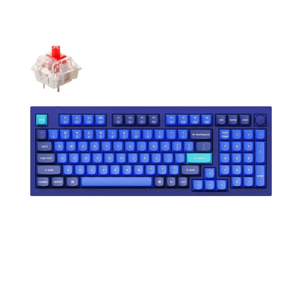 

Клавиатура проводная Keychron Q5-O1, механическая, Red Switch, подсветка, USB, синий (Q5-O1-RU), Q5-O1