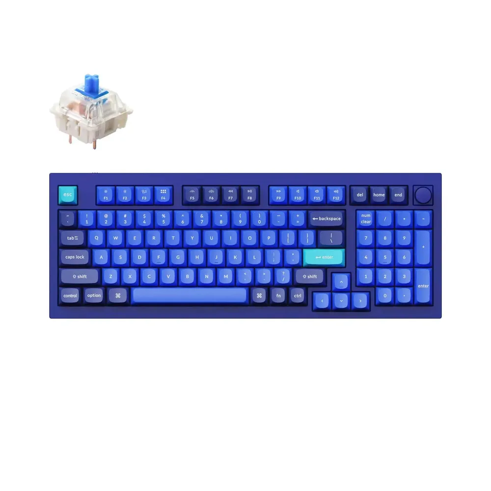 

Клавиатура проводная Keychron Q5-O2, механическая, Blue Switch, подсветка, USB, синий (Q5-O2-RU), Q5-O2