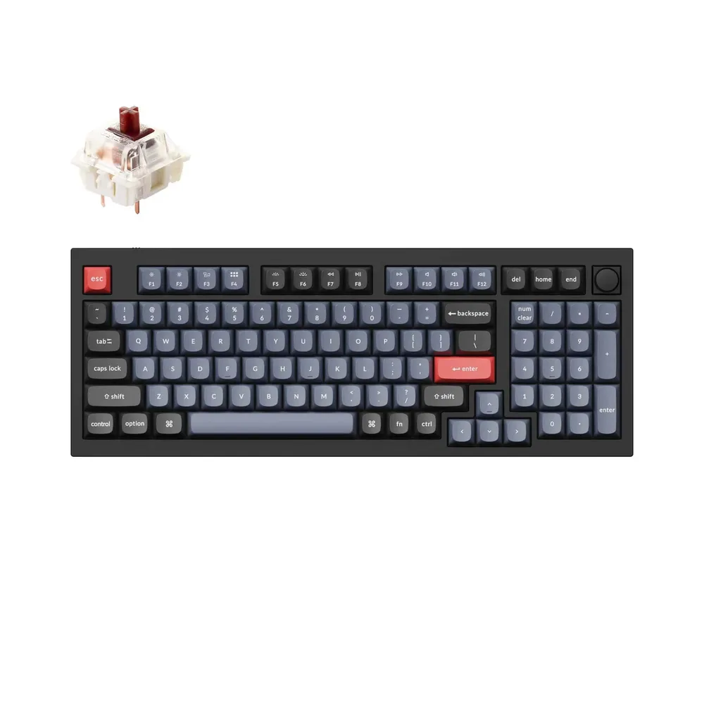 

Клавиатура проводная Keychron Q5-M3, механическая, Brown Switch, подсветка, USB, черный (Q5-M3-RU), Q5-M3