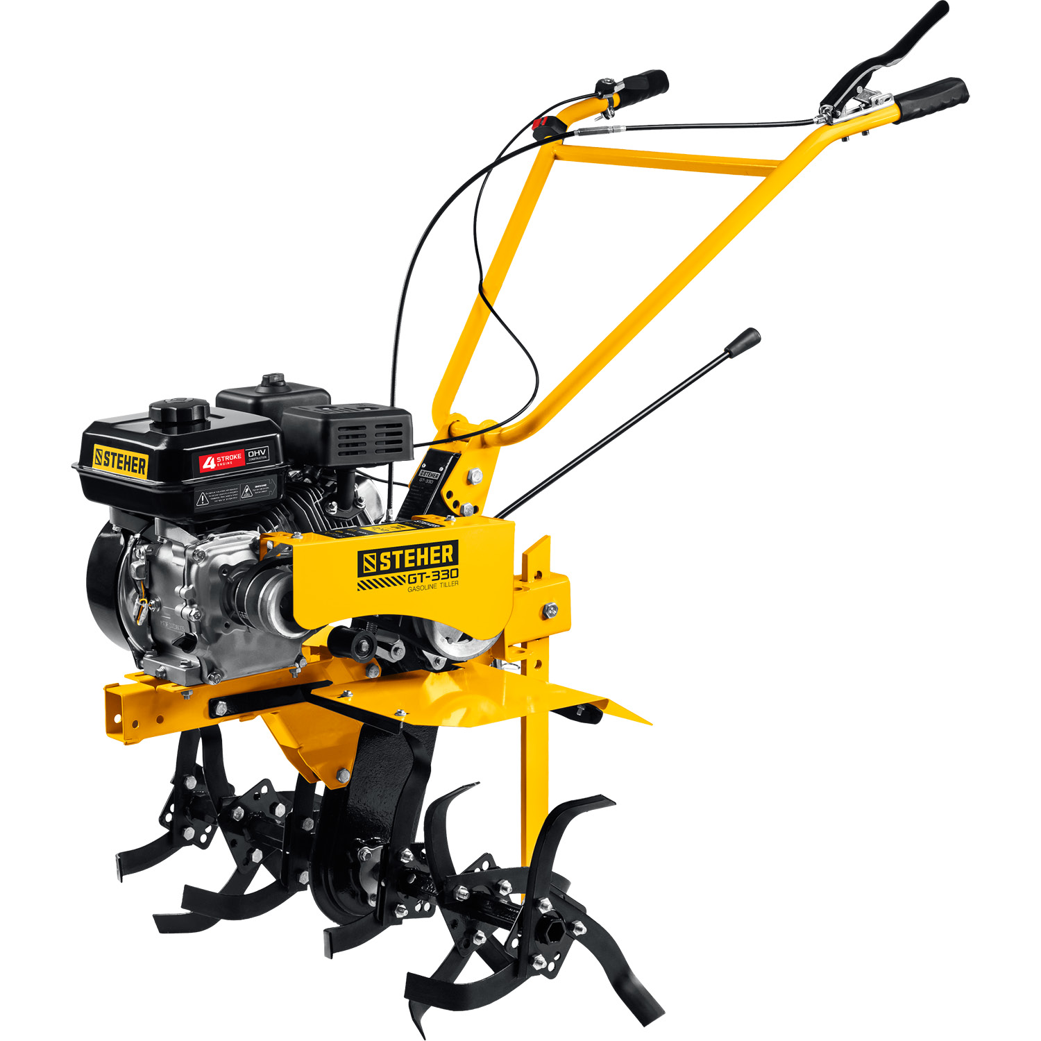 Мотоблок STEHER GT-330, 5.15 кВт, 7 л.с., бензиновый