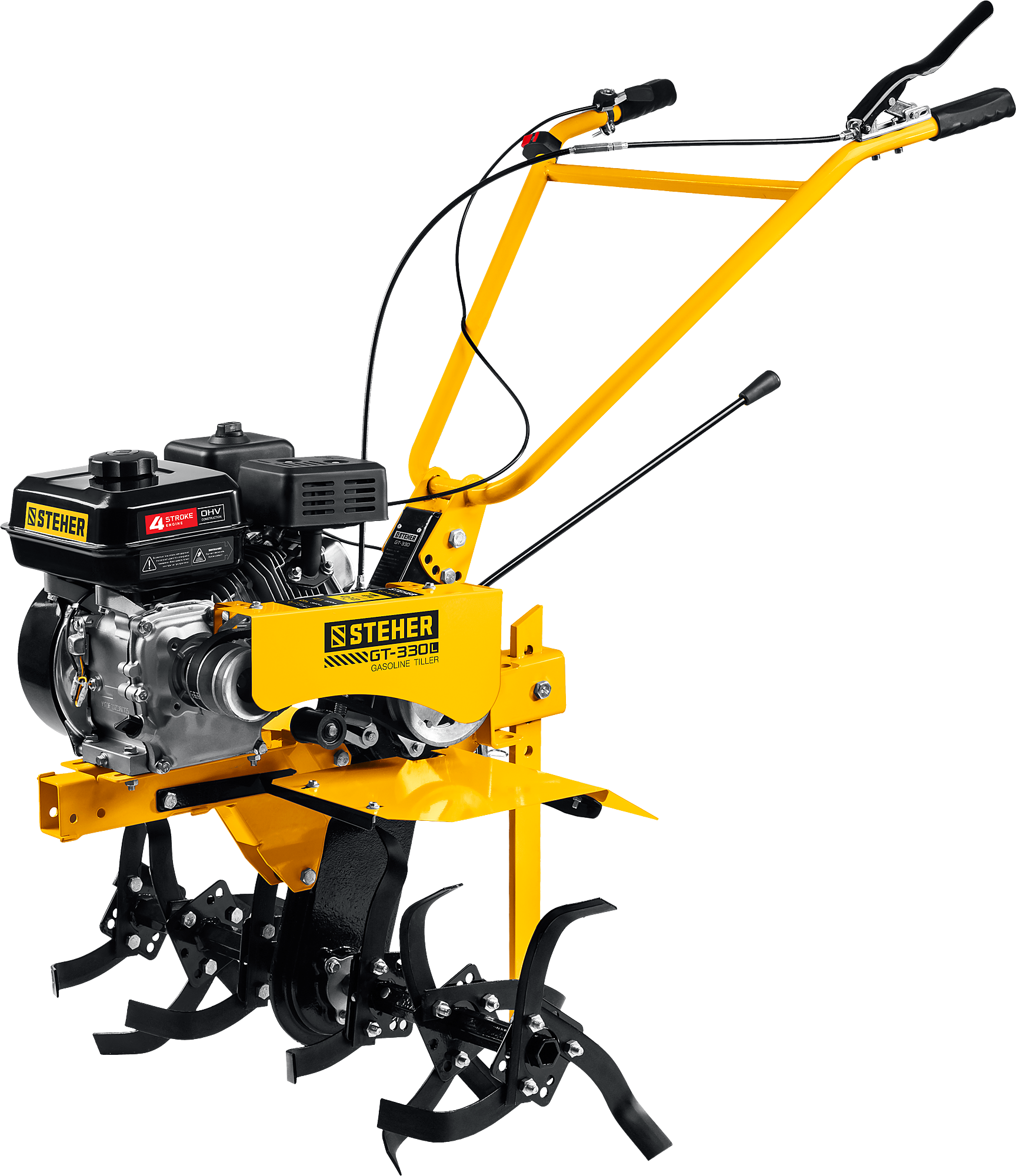 

Мотоблок STEHER GT-330 L, 5.15 кВт, 7 л.с., бензиновый, максимальная ширина обработки 85 см, глубина культивирования 35 см (GT-330 L), GT-330 L
