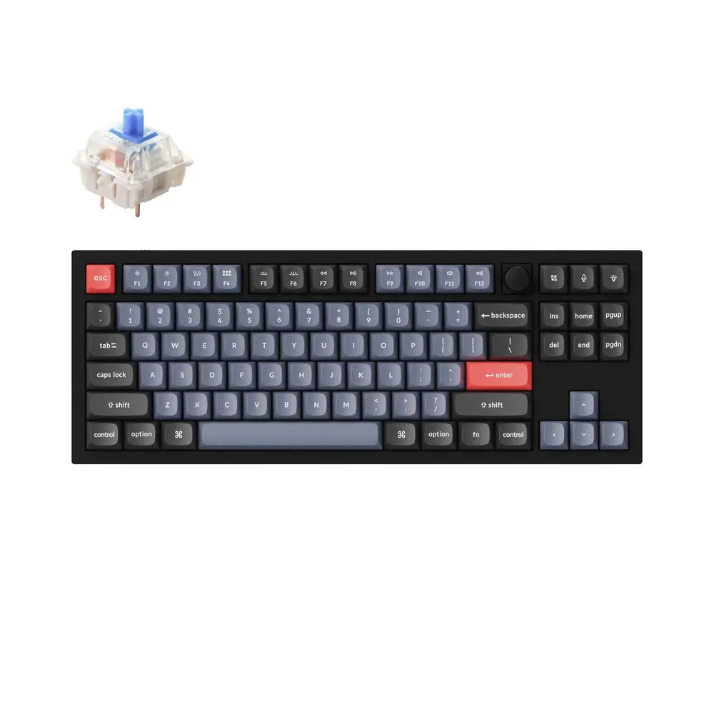 

Клавиатура проводная Keychron Q3-M2, механическая, Blue Switch, подсветка, USB, черный (Q3-M2-RU), Q3-M2