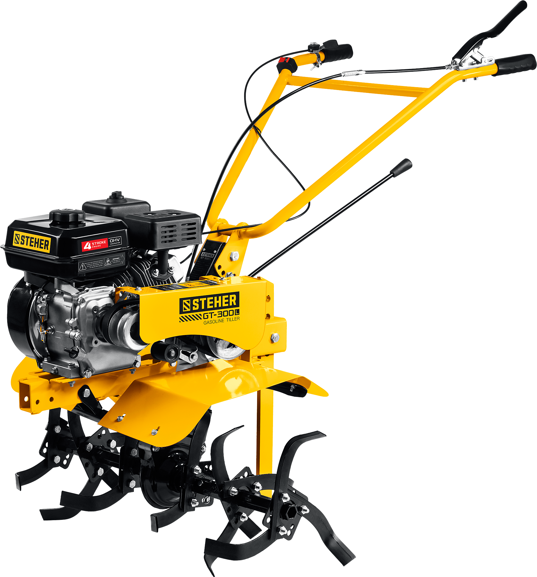 Мотоблок STEHER GT-300 L, 5.15 кВт, 7 л.с., бензиновый