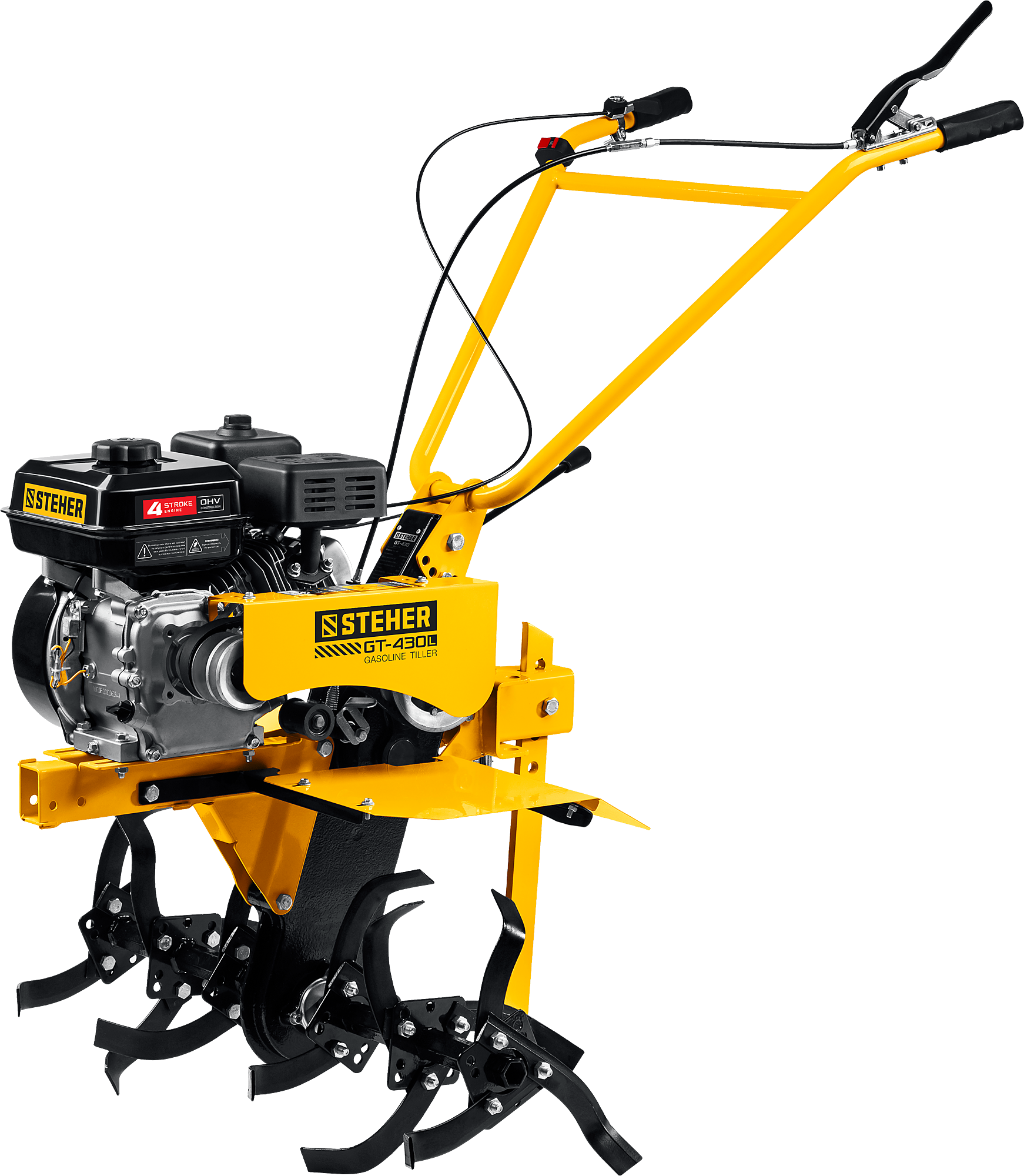 Мотоблок STEHER GT-430 L, 5.15 кВт, 7 л.с., бензиновый
