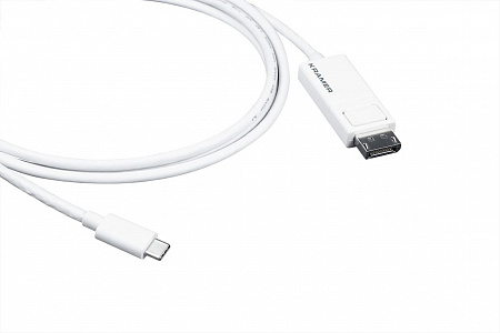 

Кабель USB 3.1 Type-C(M)-DisplayPort(20F) 4K, экранированный, 1.8 м, белый Kramer C-USBC/DPM-6 (99-97211206), C-USBC/DPM-6