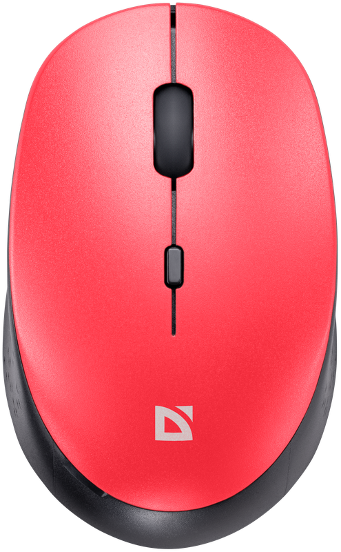 

Мышь беспроводная Defender Auris MB-027, 1600dpi, оптическая светодиодная, USB/Радиоканал, красный (52026), Auris MB-027