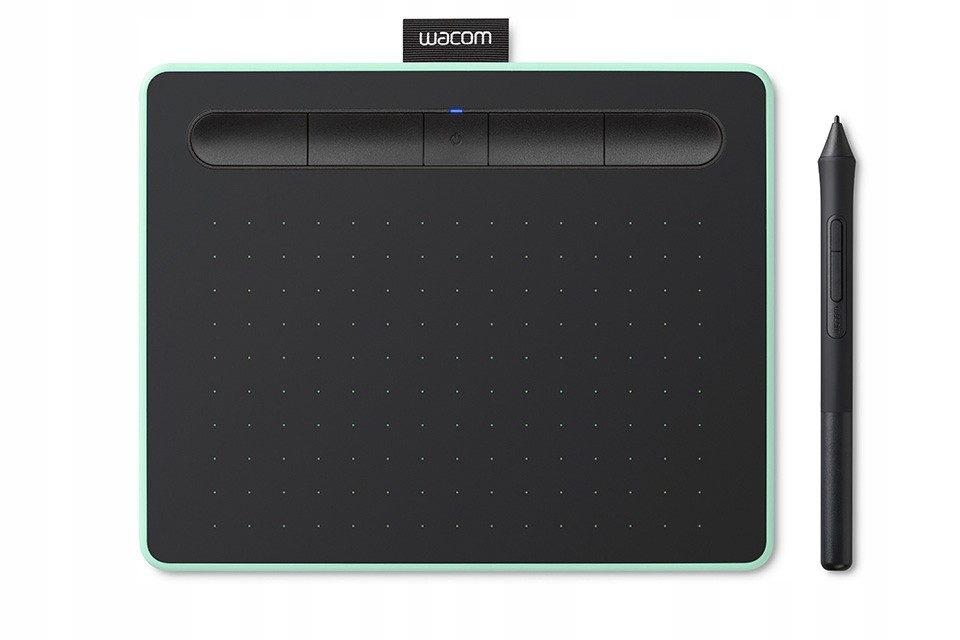 Графический планшет Wacom Intuos S Bluetooth, 152x95, 2540 lpi, Bluetooth, перо - беспроводное, фисташковый (CTL-4100WLE-N)