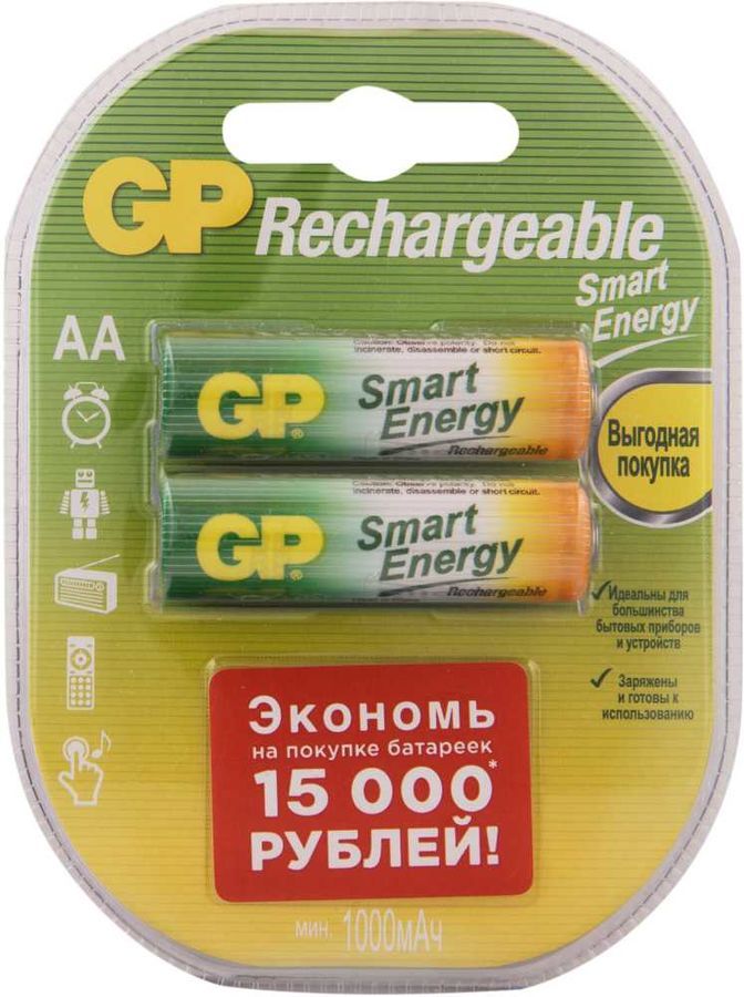 Аккумулятор GP, AA, 1 А·ч, 2 шт