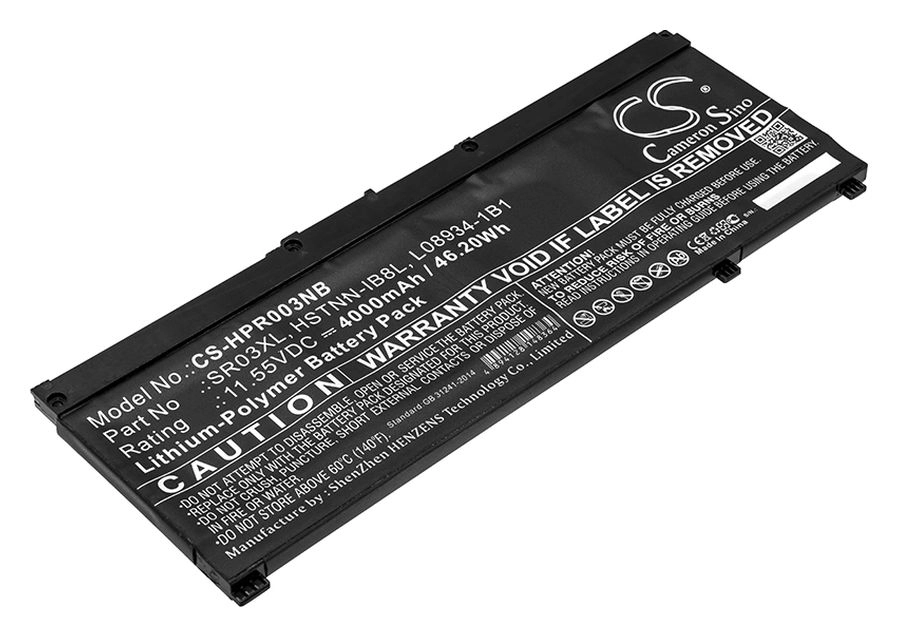 

Аккумуляторная батарея CameronSino CS-HPR003NB для HP, 11.6V, 4000mAh, черный, CS-HPR003NB
