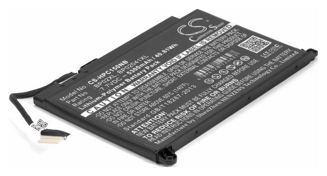 

Аккумуляторная батарея Pitatel BT-1470 для HP, 7.7V, 5300mAh, 40.8 Wh, черный, BT-1470
