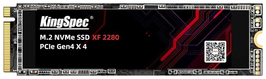 

Твердотельный накопитель (SSD) KingSpec 256Gb XF Series, 2280, PCIe 4.0 x4, NVMe (XF-256 2280) Retail