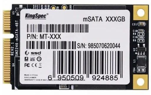

Твердотельный накопитель (SSD) KingSpec 512Gb MT Series, mSATA, SATA3 (MT-512) Retail