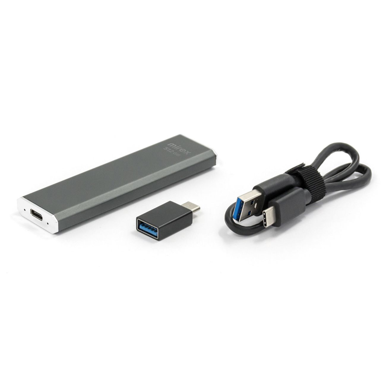 

Внешний SSD Mirex 512Gb Data Master, 1.8", USB 3.2/Type-C, серый (13641-S512DM1G), 13641-S512DM1G