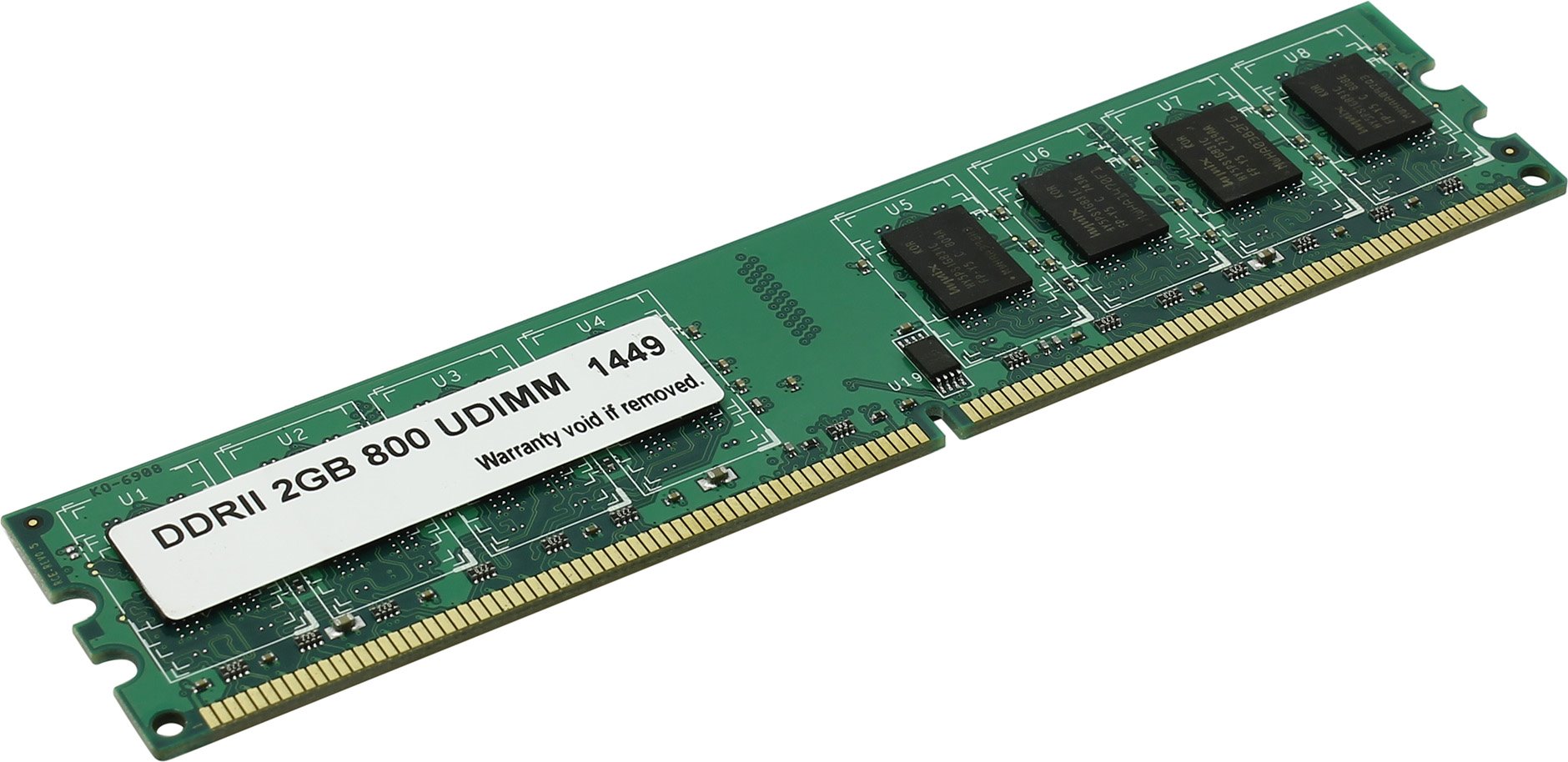 

Память DDR2 DIMM 2Gb, 800MHz, 1.8 В, Hynix Retail