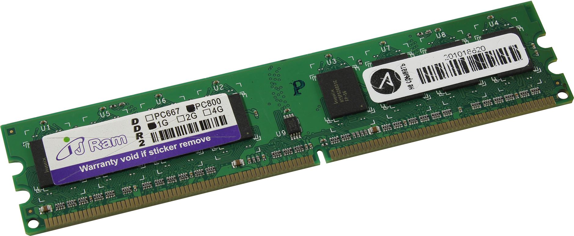 

Память DDR2 DIMM 1Gb, 800MHz, 1.8 В, JRAM Retail