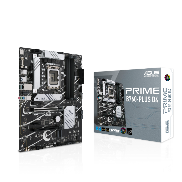 Материнская плата ASUS PRIME B760-PLUS D4, Socket1700, Intel B760, ATX