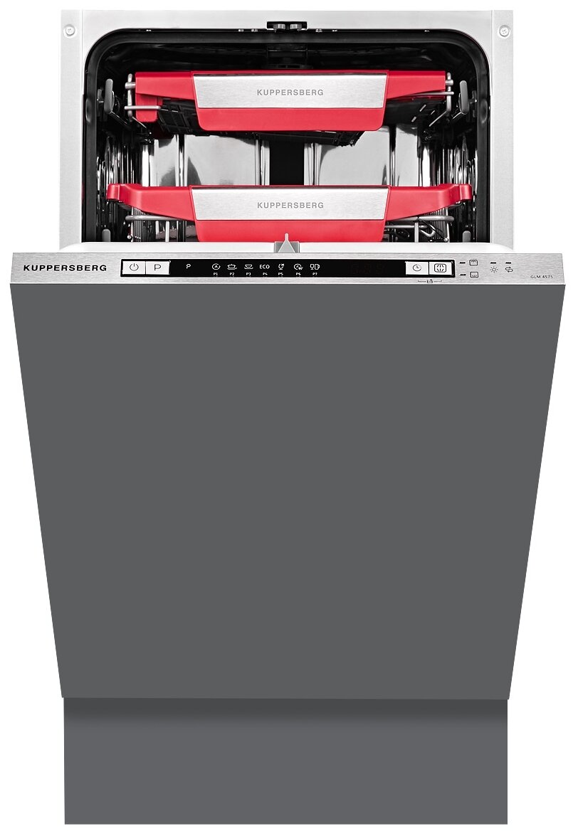

Посудомоечная машина встраиваемая узкая Kuppersberg GLM 4575, серый (GLM 4575), GLM 4575