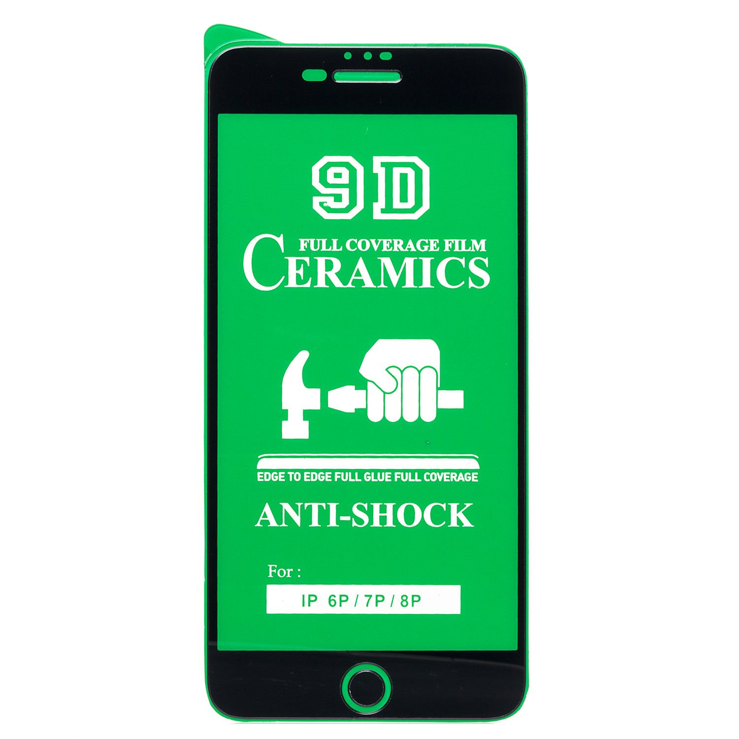 

Защитное стекло для экрана смартфона Apple iPhone 6 Plus / 6S Plus, Full screen, ударопрочное, поверхность глянцевая, черная рамка, 2.5D (213155)