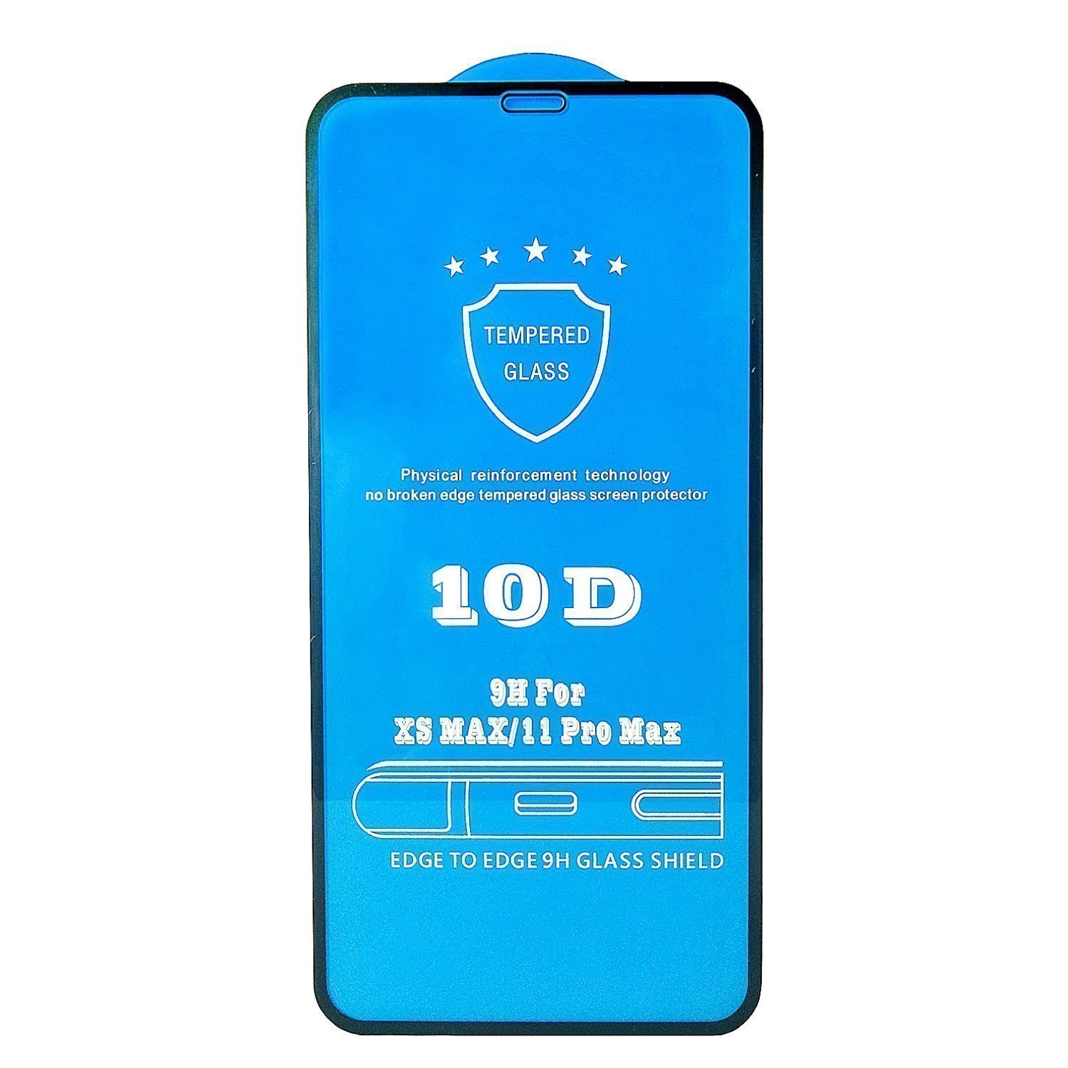 

Защитное стекло для экрана смартфона Apple iPhone XS Max/11 Pro Max, Full screen, ударопрочное, поверхность глянцевая, черная рамка, 2.5D (120018)