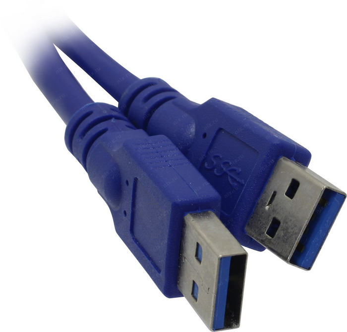 Кабель USB 3.0(Am)-USB 3.0(Am) 1.5 м, синий High Speed (574425)