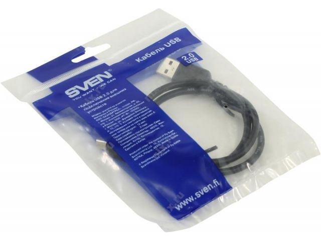

Кабель USB-Micro USB 50 см, черный Sven (00565)