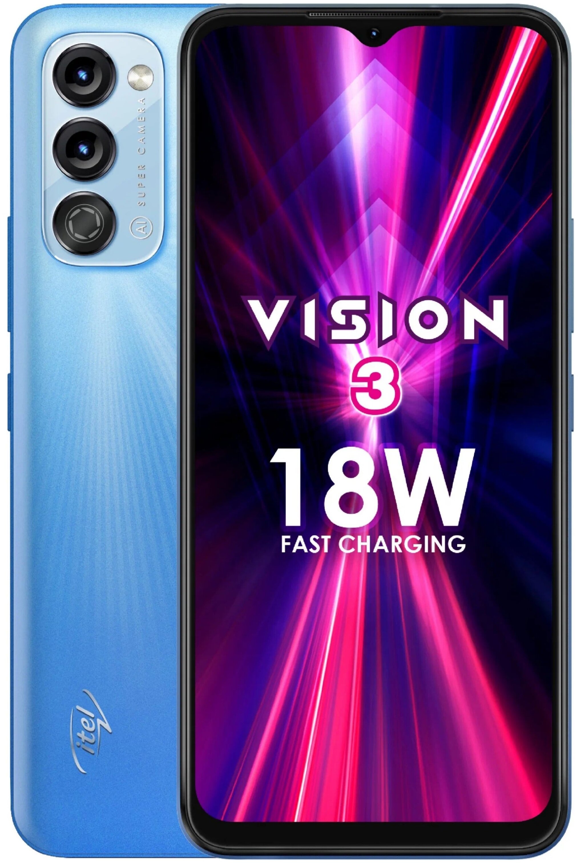 

Смартфон ITEL Vision 3, 6.6" 720x1600 IPS, Unisoc SC9863A, 2Gb RAM, 32Gb, 3G/4G, NFC, Wi-Fi, BT, 2xCam, 2-Sim, 5000 мА⋅ч, Micro-USB, Android 11 Go, голубой (S661LN), Vision 3