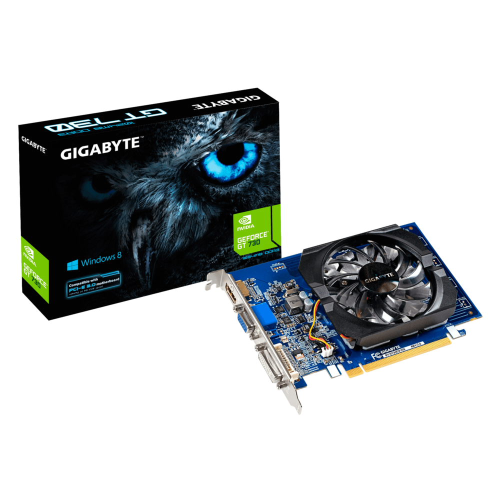 Видеокарта GIGABYTE NVIDIA GeForce GT 730, 2Gb DDR3
