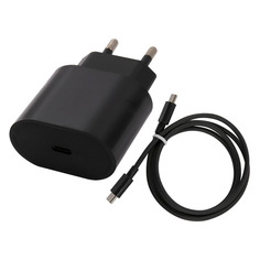 

Сетевое зарядное устройство Red Line PD1-3A 18Вт, USB type-C, PD, 3A, черный (УТ000027289), кабель USB Type C, PD1-3A