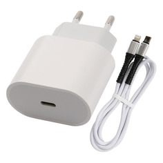 

Сетевое зарядное устройство Red Line PD1-3A 20Вт, USB type-C, PD, 3A, белый (УТ000027295), Lightning 8pin, PD1-3A