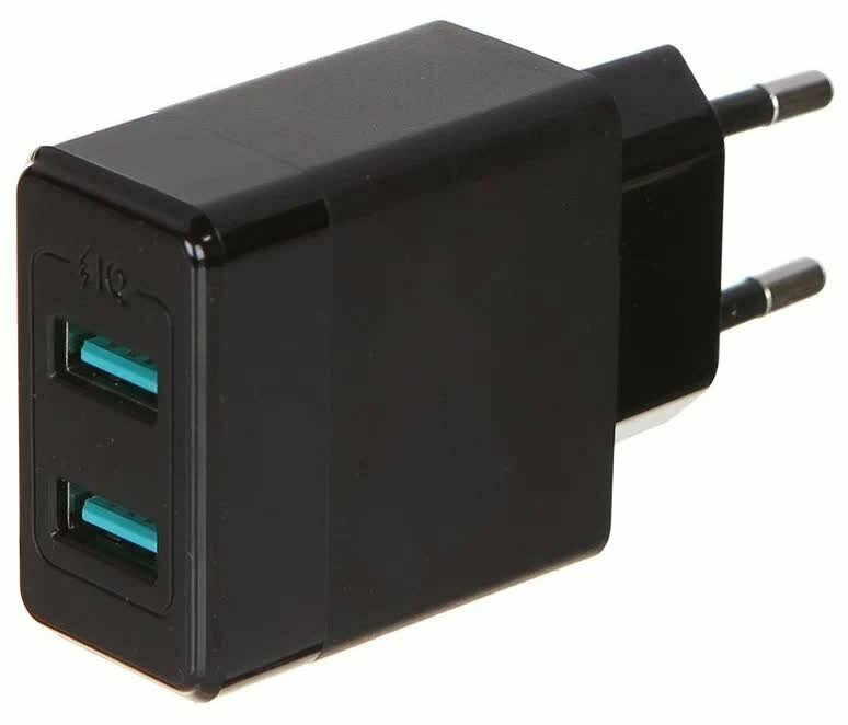 

Сетевое зарядное устройство Red Line Tech Y1, 2xUSB, 2.4A, черный (УТ000027220), Y1