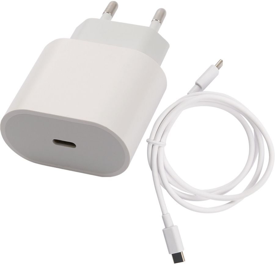 

Сетевое зарядное устройство Red Line PD1-5A 25Вт, USB type-C, Quick Charge, PD, 3A, белый (УТ000027292), кабель USB Type C, PD1-5A
