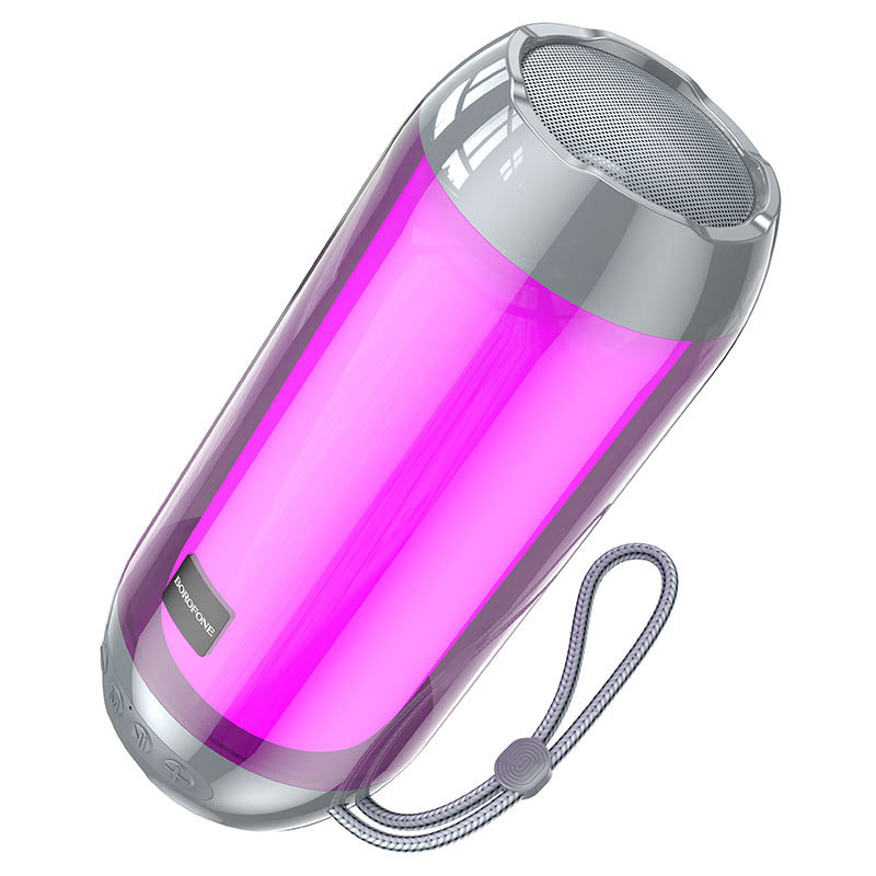 

Портативная акустика Borofone BR25 Crazy, 5 Вт, FM, USB, microSD, Bluetooth, подсветка, серый (974443386523), BR25 Crazy