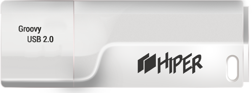 

Флешка 128Gb USB 2.0 Hiper Groovy T T128, белый (HI-USB2128GBTW), T128