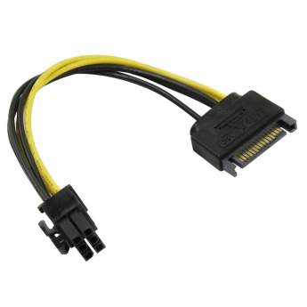 

Кабель-переходник питания (адаптер) SATA-PCI-E 6-pin(M) ORIENT, 20 см, прямой (C512)